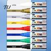 Plastic Surface Paint Pens 12 Colors Flat Tip Marker, Oil Based Broad Pen for Metal Tire Steel Glass Leather, Waterproof Quick Dry Touch Up