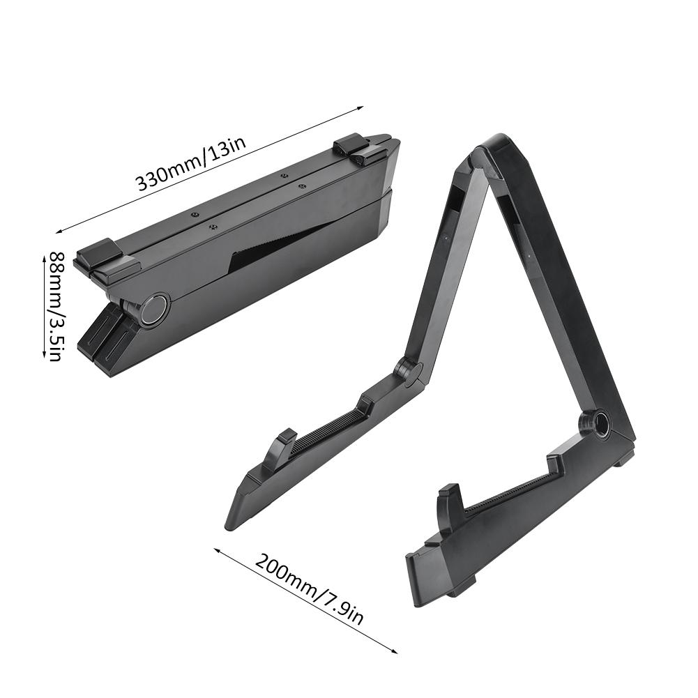 Portable Guitar Stand Double Foldable ABS Plastic Musical Instrument Accessories