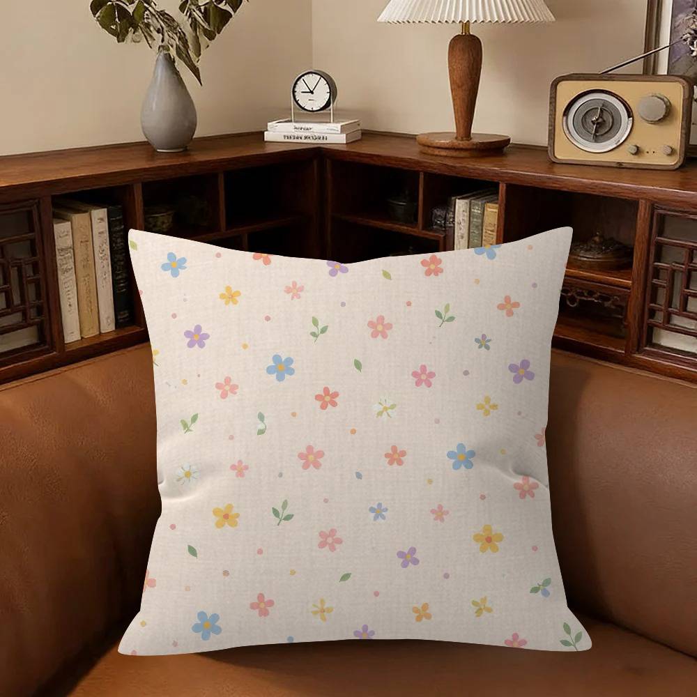 Beauty Freshfloral Pillow Gift Home Office Decoration Bedroom Sofa Car Cushion Cover Case 45X45