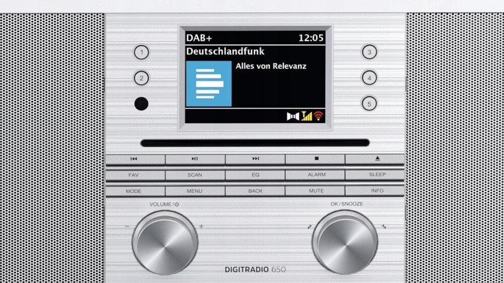 Internet Radio DAB+ CD TechniSat DIGITRADIO 650 ELAC WiFi BT Qi White