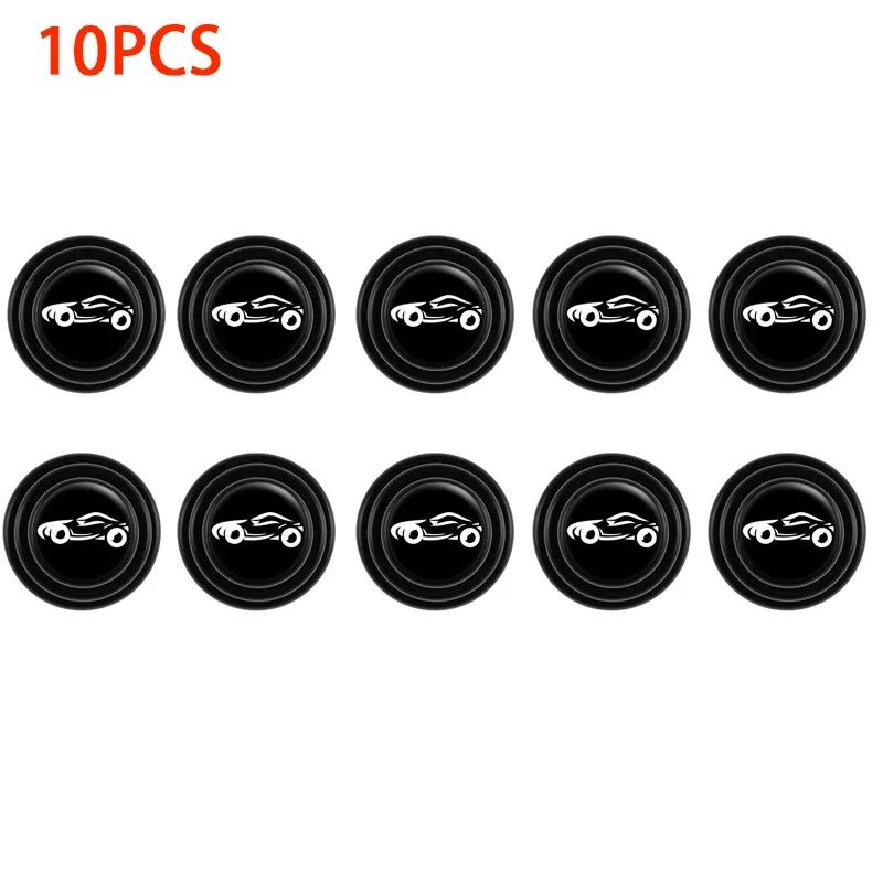 10PCS Car Door Anti-shock Silicone Pad Universal Anti-Noise Buffer Gasket Anti-collision Door Sticker Soundproof Crash Pad