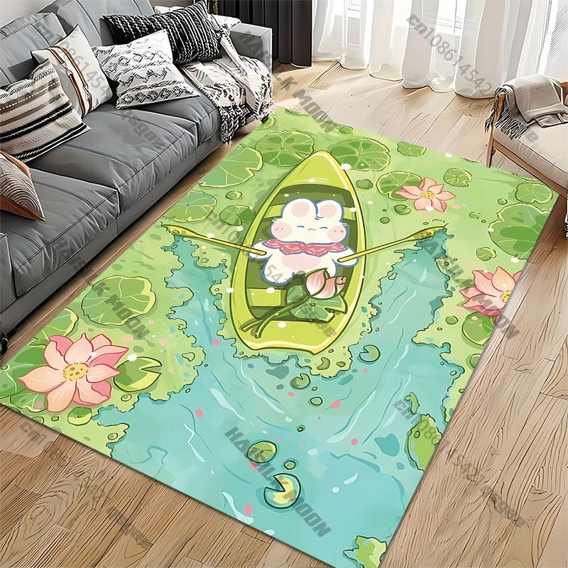 Relaxing boat ride scenery carpet Yoga living room room decor children's crawling mat doormat area rug games mat