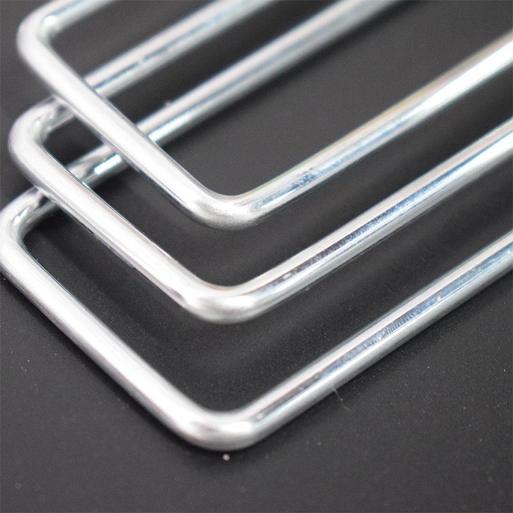 10 יחידות יתדות עוגן קרקע מגולוונות בצורת U, יתדות, סיכות לקיבוע דשא, חווה, מרבד דשא, מחסום עשבים, נוף, בד דשא, רשת