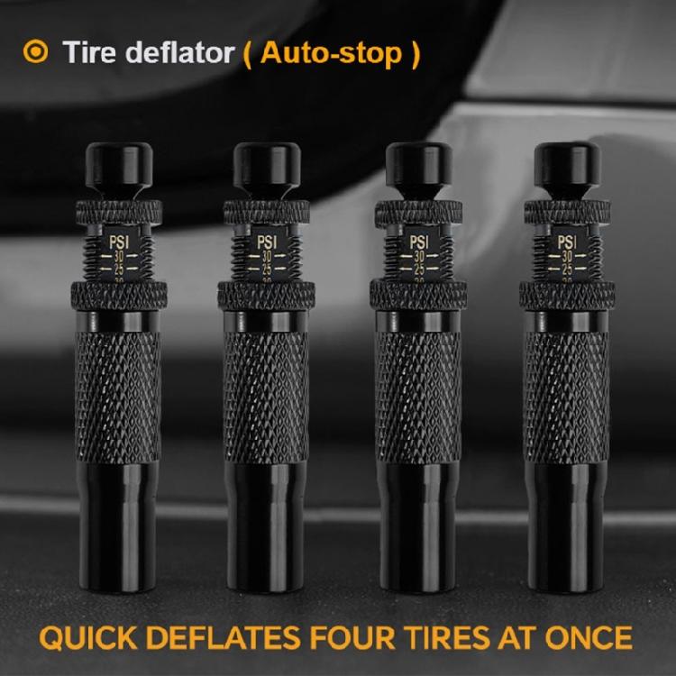 4 Pack Tire Pressure Relief Valves, Tire Air Release Valves Adjustable Easily Adjustable For Offroad Vehicles Motorcycle