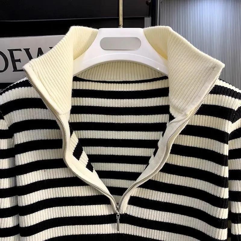 Pullover für Damen Winter Baumwolle Verdickt Warmer Strick Dehnbar Langarm Oversize Jumper Pullover Tops