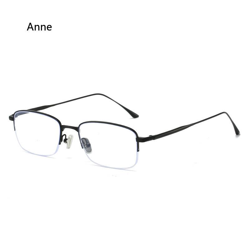 New High Quality Titanium Alloy Gold Square Frame Glasses Anti Blue Light Myopia Glasses For Man And Woman Fashion Glasses