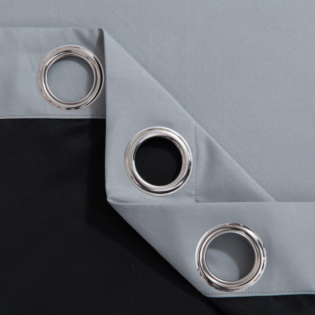 Simple Plain Curtain Cloth, Living Room Bedroom Balcony High Blackout Curtain Finished Product, Can Be