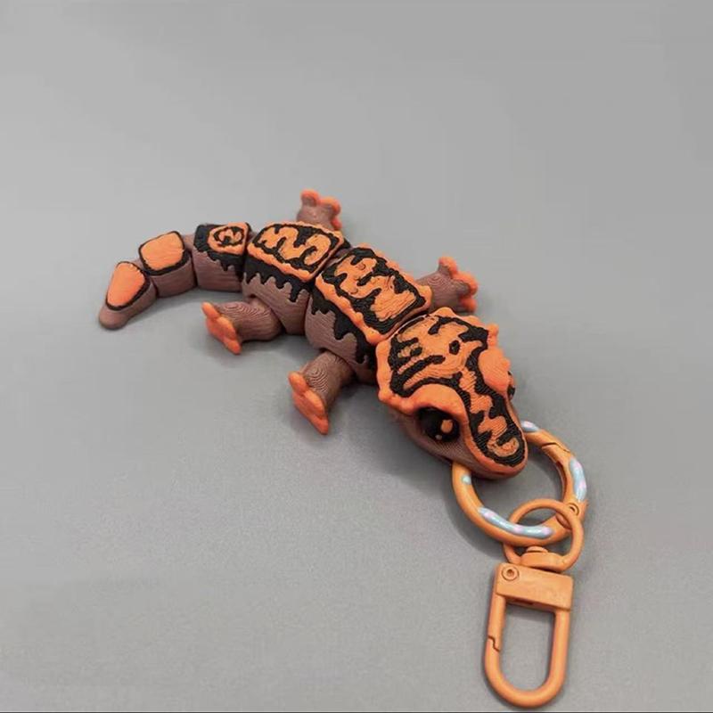 3D Printed Mini Eyelash Horns, Gecko Keychain, Home Decor, Handicrafts, Jointed, Movable, Bag Charm