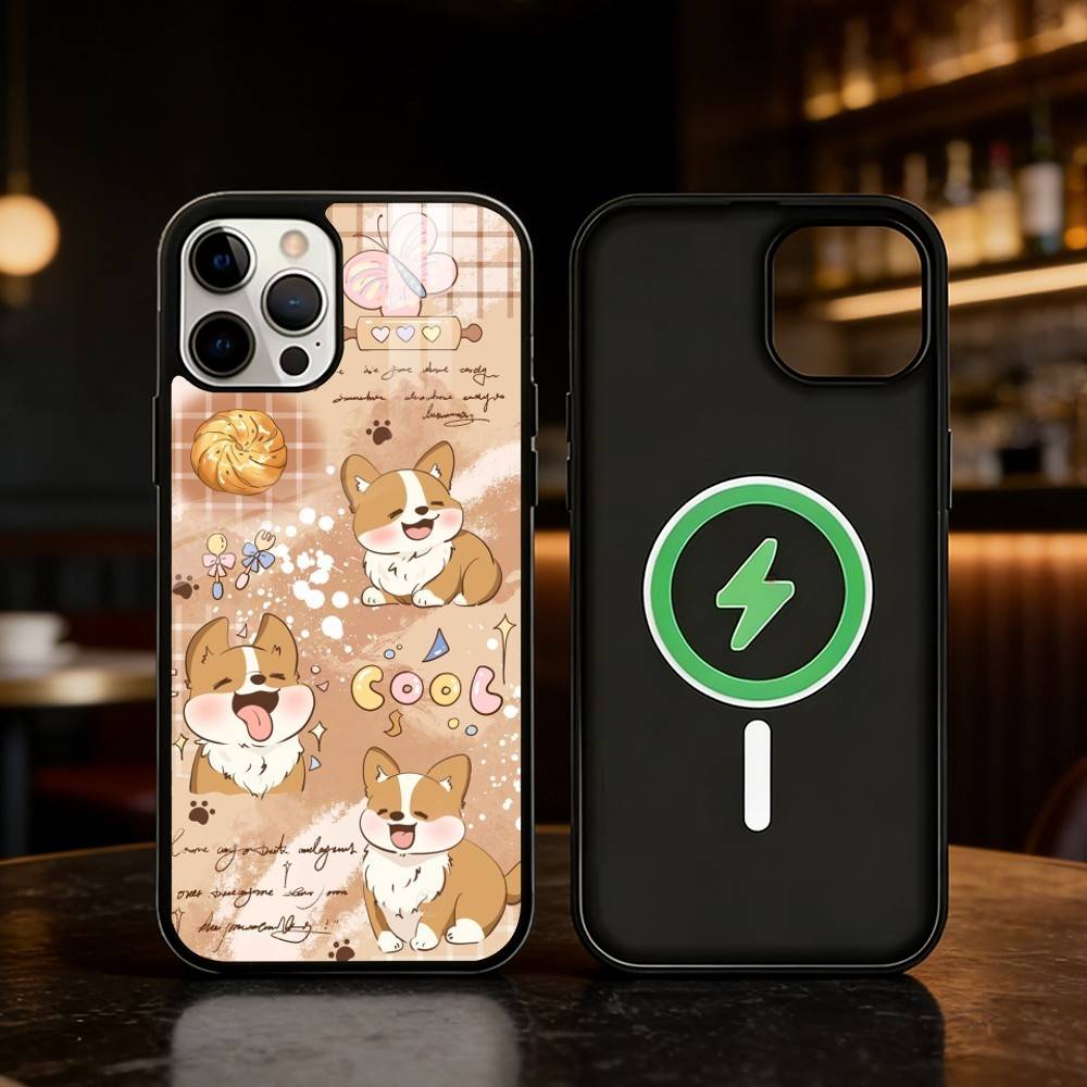 

Cute Shiba Inu Phone Case For iPhone 17 16 15 14 13 12 Pro Max Plus for Mirror Wireless Magnetic Cover iPhone13PRO