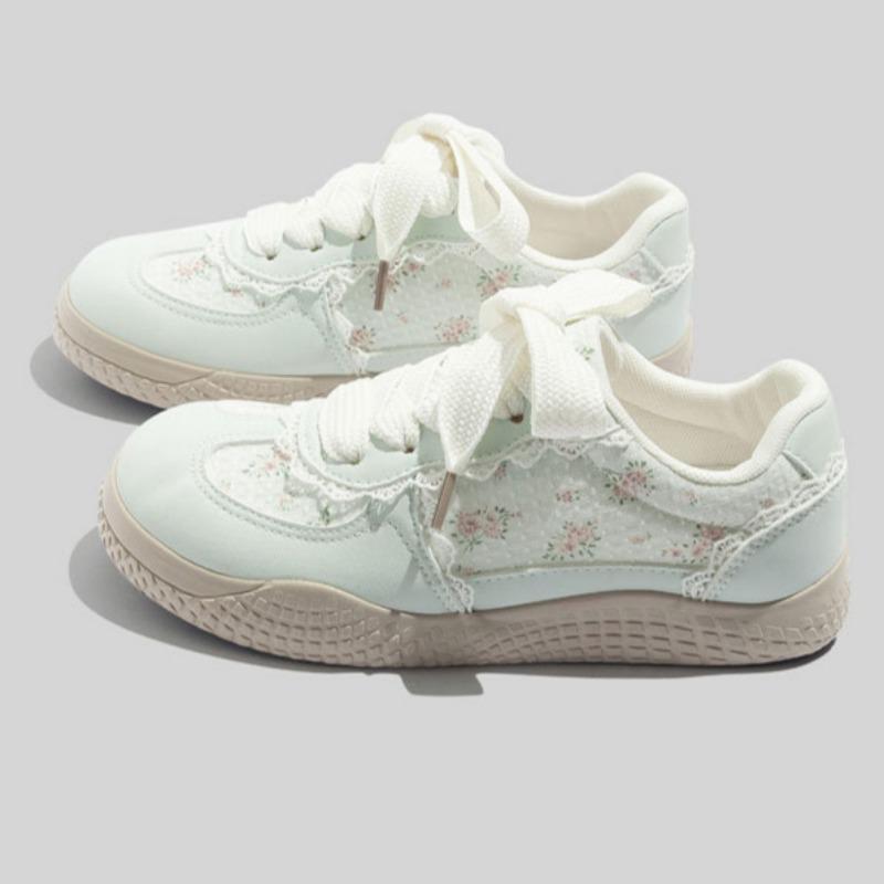 All-match Flat-bottomed Women's Shoes, Fashion German Training Shoes, Breathable Soft-soled Shoes, Increased White Shoes