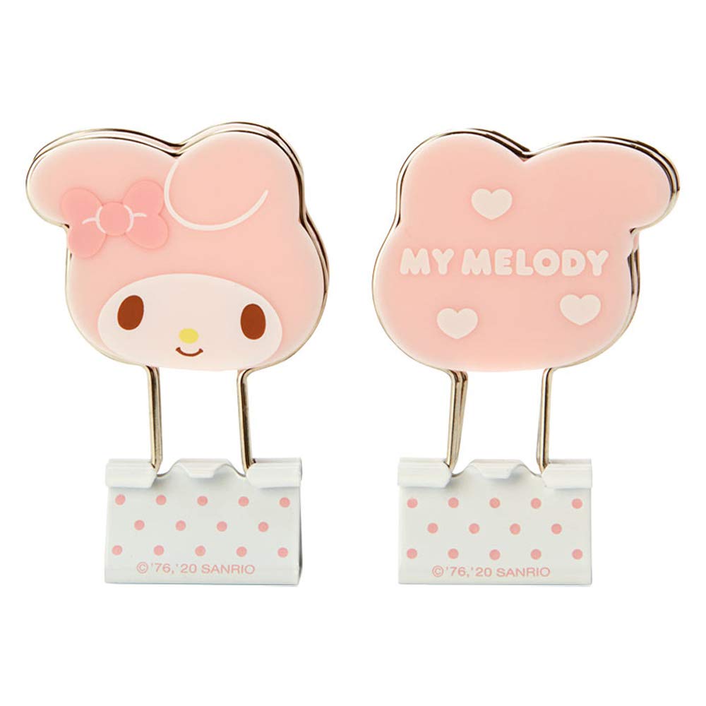 Sanrio My Melody Double Clip (SANRIO) Face-shaped