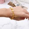 Unisex Christian Jesus Crucifix Crucifix Rosary Bead Pendant Bracelet Gold Brac