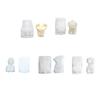 DIY Casting Mold Geometric Candle Molds, Silicone Crafts Mold Pendant 3D Geometric Candle Mold Candle Decorations Tools