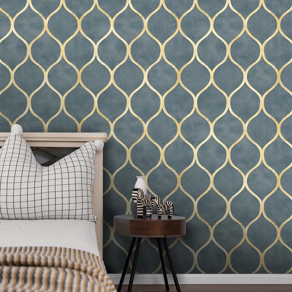 Gitter Kontaktpapier zum Abziehen und Aufkleben Schlafzimmer Geometrisch Selbstklebend Gestreifte Tapete für Badezimmerschrank