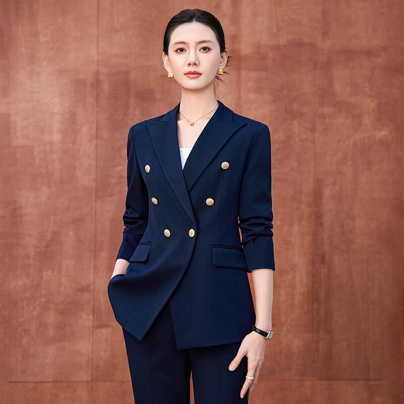 Women's Double-Breasted Suit Set