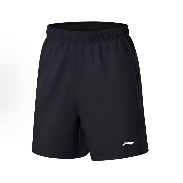 Li Ning Badminton Series Summer Quick-Dry Sports Running Leisure Suit Men Suit White Black YATV117-2