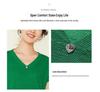 Plus Size V-Neck Fly Sleeve Ice Silk Knitwear - Lightweight Summer Top for Women