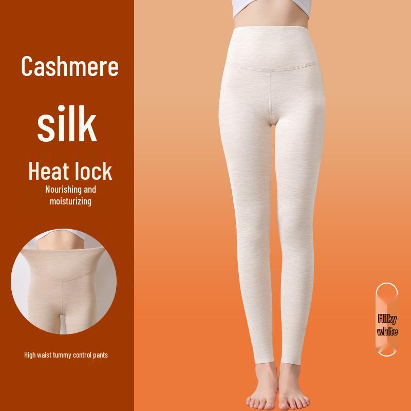 Women's High Waist Thermal Fleece-Lined Seamless Leggings