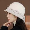 Autumn and Winter Woolen Hat Women's French Bucket Hat Retro Top Hat Thermal Basin Hat Fashion Accessory, Winter Hat for Women, Ladies Winter Hats
