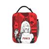 C-Chainsaws Man Anime Insulated Lunch Bag High Capacity Cute Pochita Meal Container Thermal Bag Tote Lunch Box Food Handbags
