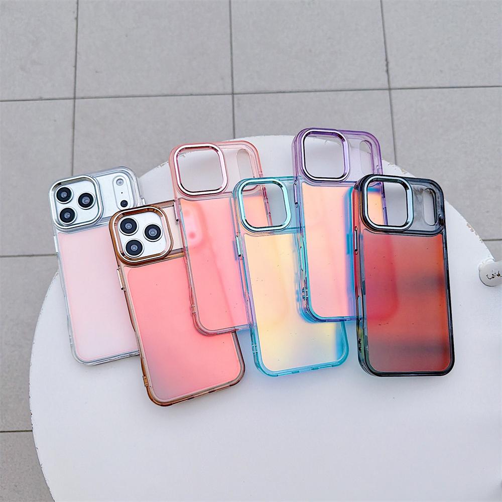 Luxury Color Chameleon Phone Case For iPhone 17 Pro Max Air 16 15 Plus 14 13 12 11  X XS Shockproof Protective Mobile Back Cover