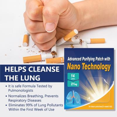 Helping Quit Patch, Easy & Effective -Stickers Helps Cleanse The Lungs And Soothe The Body (1 Box 14pc)