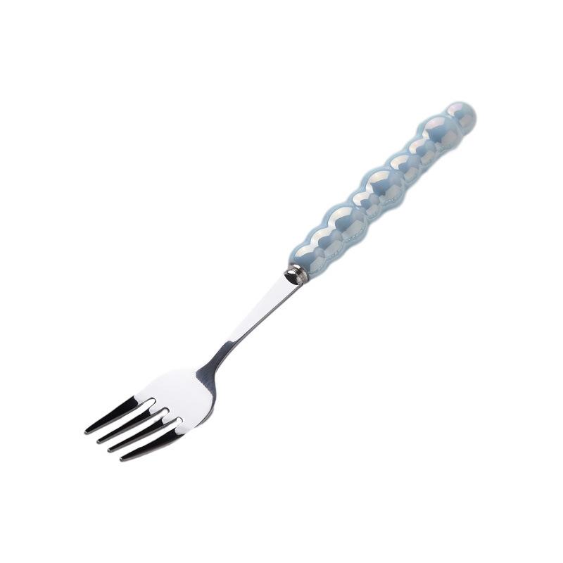 Light Luxury Creative Knife, Fork and Spoon Household Stainless Steel Steak Knife and Fork Western Dessert Spoon Tableware Set High Value