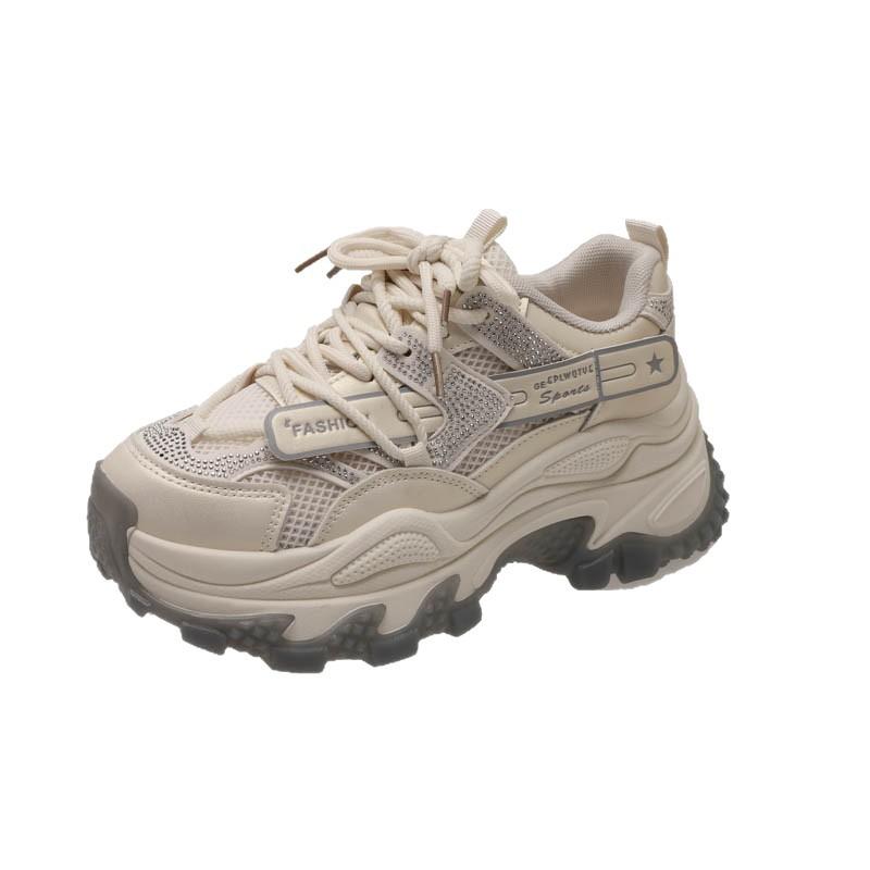 Lead dancer platform women 2025 spring new casual small height increase casual shoes sports shoes