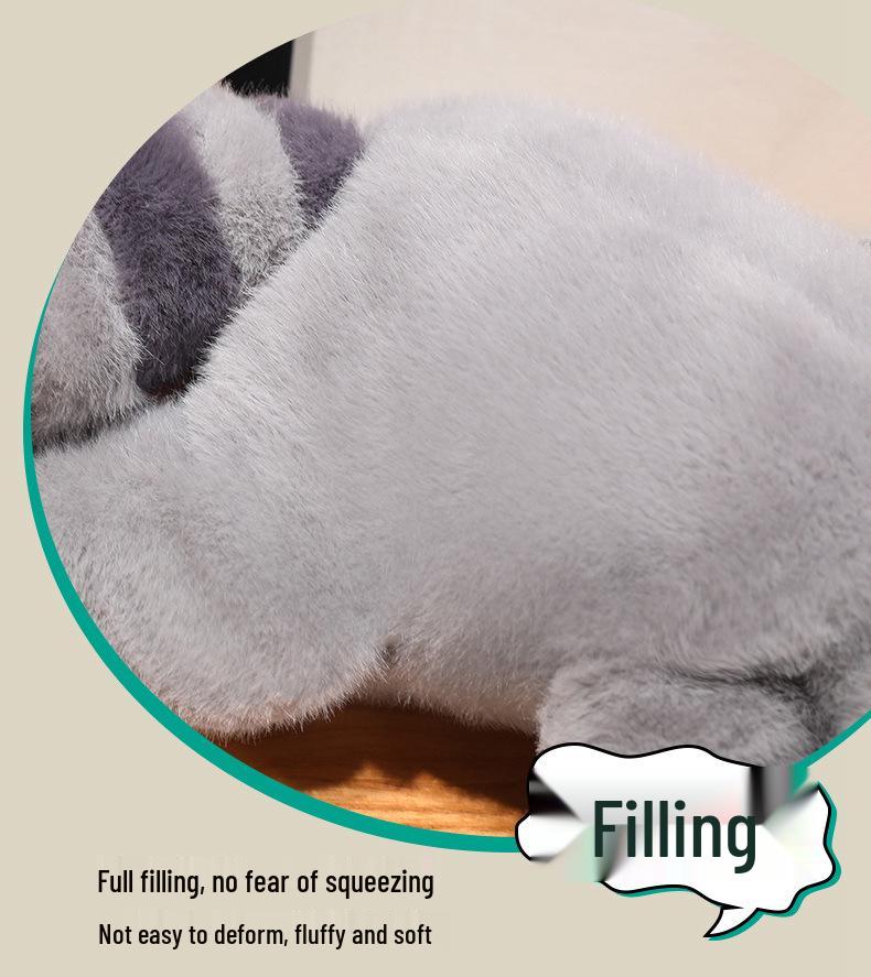Crawling Raccoon & Panda Plush Toy - Cute Cloth Birthday Gift Doll Series