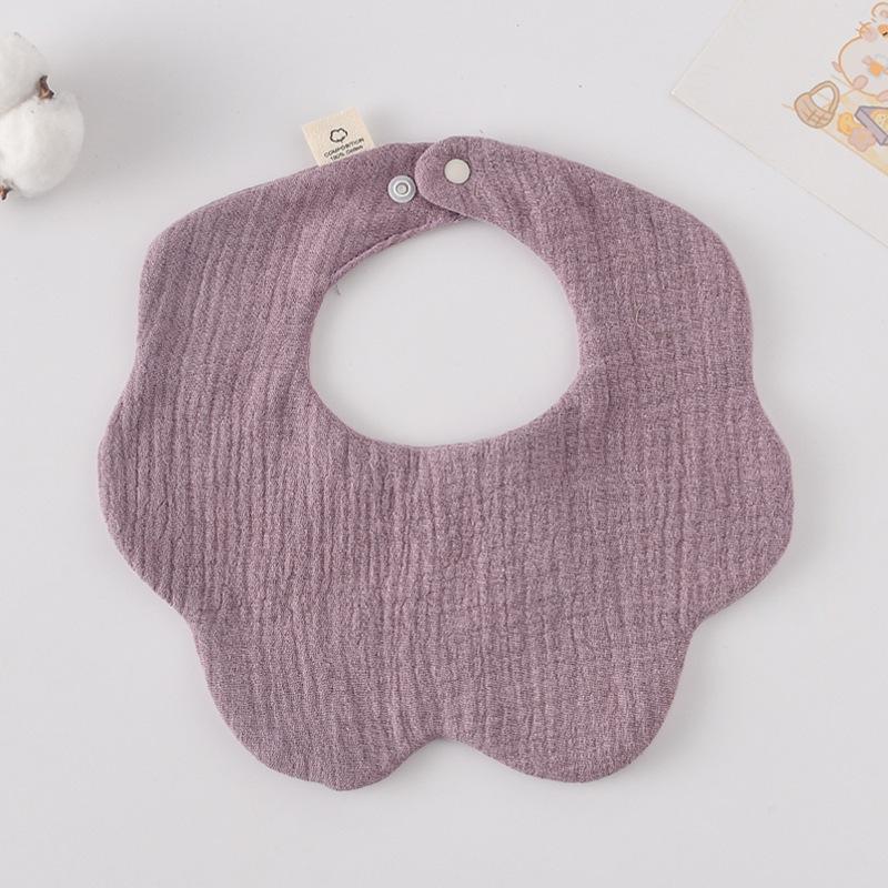 360-Degree Pure Cotton Petal Baby Drool Bib