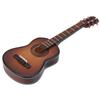 Miniatur-Gitarrenmodell aus Holz, Anzeige, Mini-Musikornamente, Handwerk, Wohnkultur (Braun 10cm)