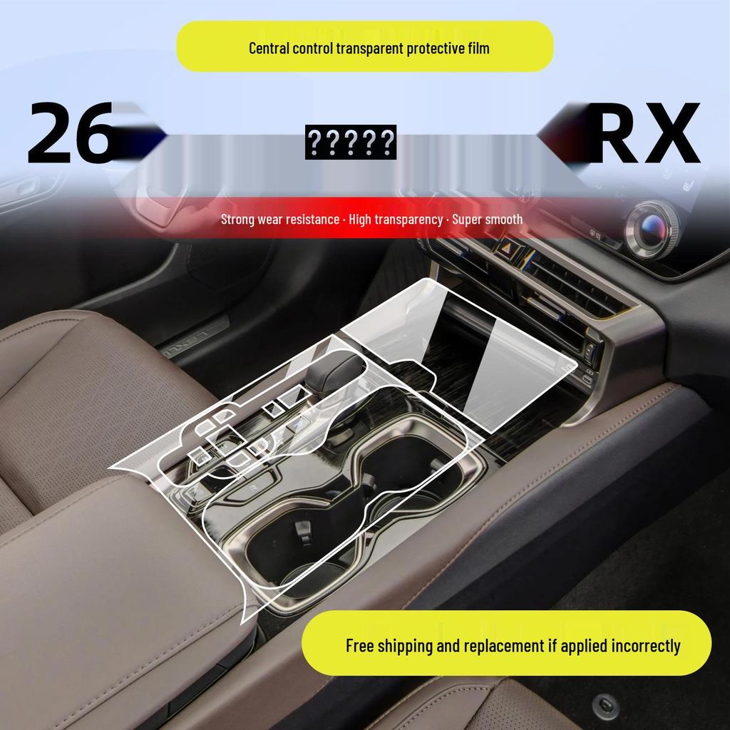 Tempered Film for 2026 Lexus RX Console & Dashboard Screens