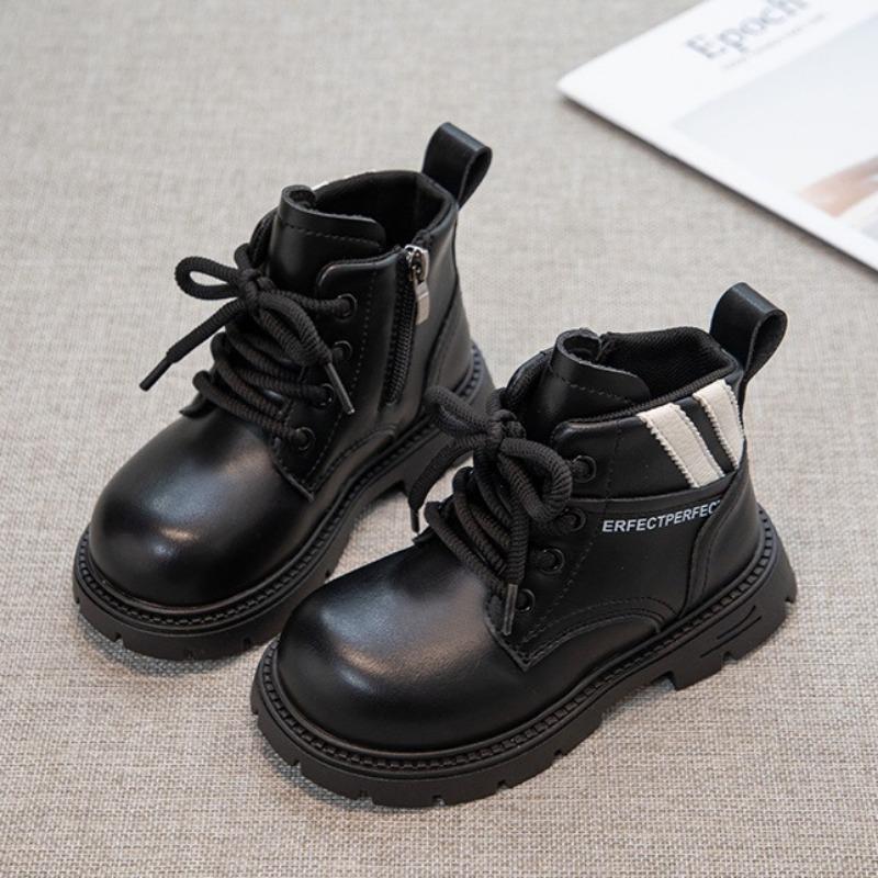 Girls' Warm Cotton Boots and Boys' Casual Boots Korean Style Short Boots