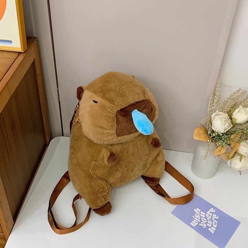 Capybara Plush Toy Backpack: Trendy Student Gift