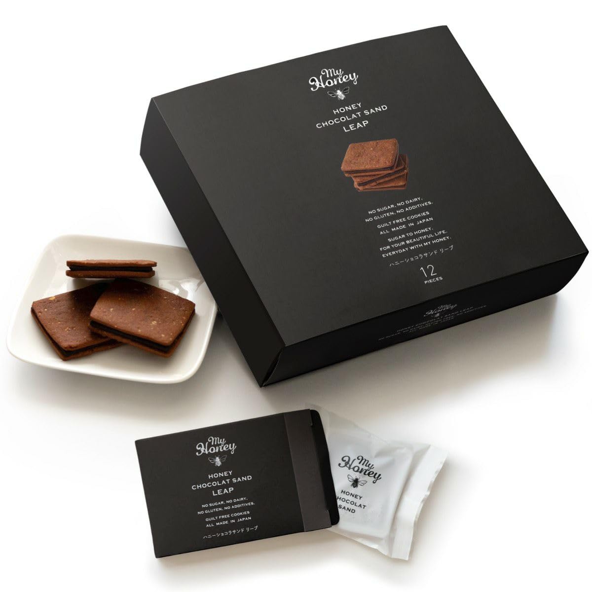 

Специализированный магазин сырого меда MY HONEY Honey Chocolat Sandwich LEAP Небольшая коробка с набором из 12 подарочных конфет Подарок Без сахара Без молочных продуктов Без глютена Без чувства вины
