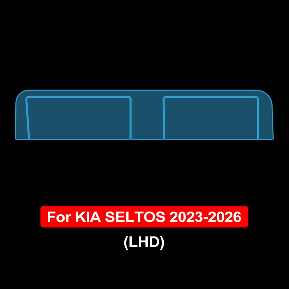 Car TPU Dashboard Screen Protector Film for Kia Seltos 2025-2026 Anti-Scratch Pre-cut Transparent GPS Navigation PPF Sticker for Seltos 2023-26