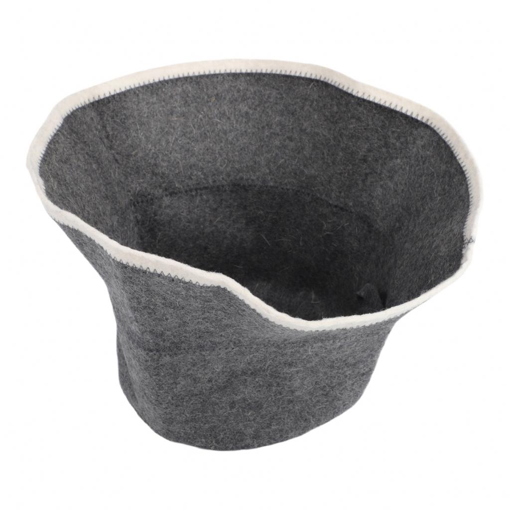 Felt Sauna Hat Wool Sauna Hat Thickened Wool Felt Absorbent