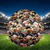 DRAGON BALL Print Size 5 Soccer Ball, PU Wear Resistant Football for Match Training and Daily Practice, Birthday Gift for Soccer Fans