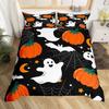 Halloween Duvet Cover Set Pillowcase Ghost Horror Bedding Set,Soft Comfortable Duvet Cover For Bedroom Decoration