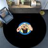 Popeye the Sailor2 Round Area Rug,Carpet Rug for Living Room Bedroom Sofa Playroom Decor,Non-slip Floor Mat