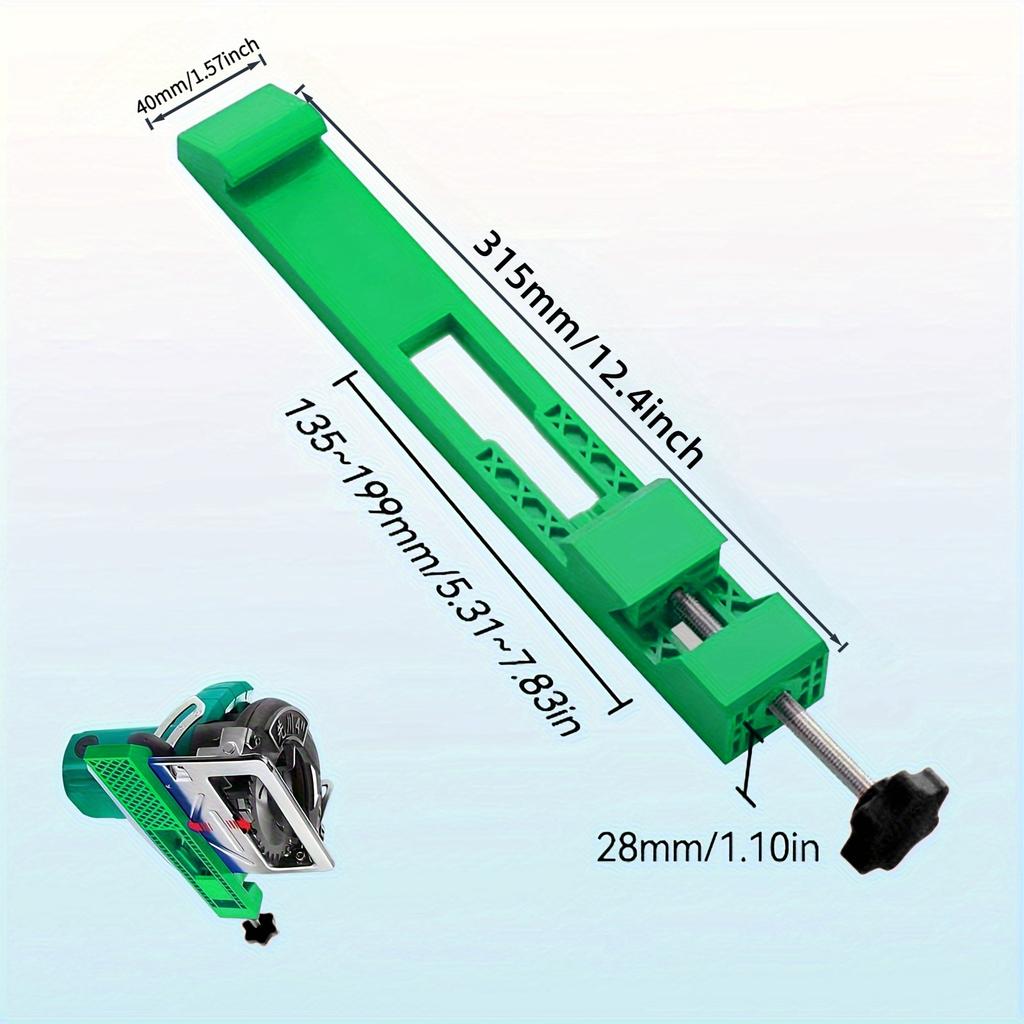 High-quality Adjustable Cutting Machine Base Guide Rail ABS Circular Saw Milling Positioning Clamps Lock The Cutter Base