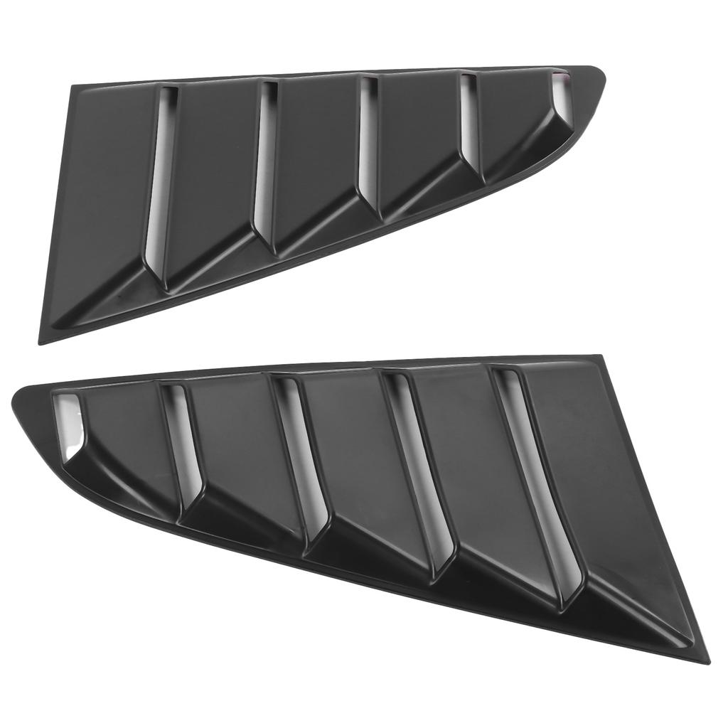2pcs Auto Black Side Window Louver Windshield Sun Shade Cover Fit for Ford Mustang 2015‑2020