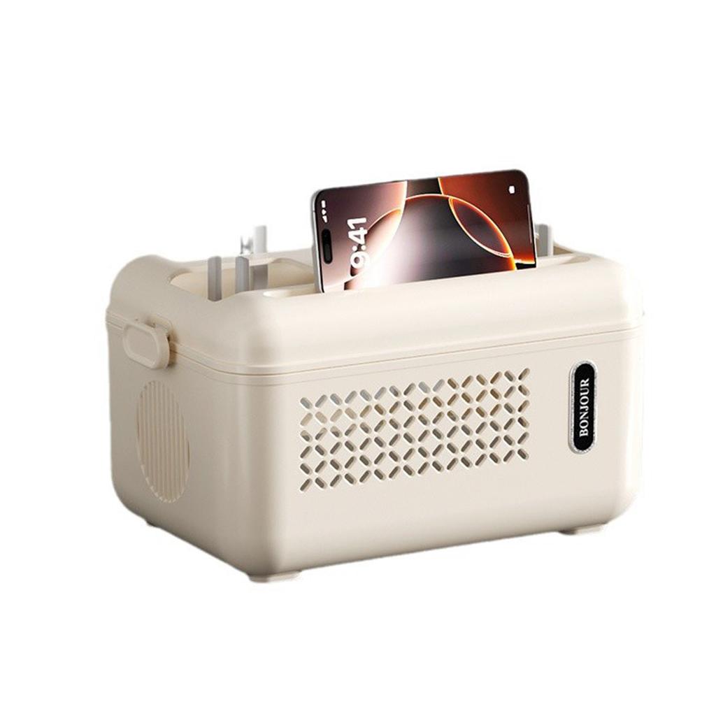 Home WiFi Router Storage Box Multi Functional Storage Rack Plug In Board Charging Cable Sorting Box Large Capacity Storage Box