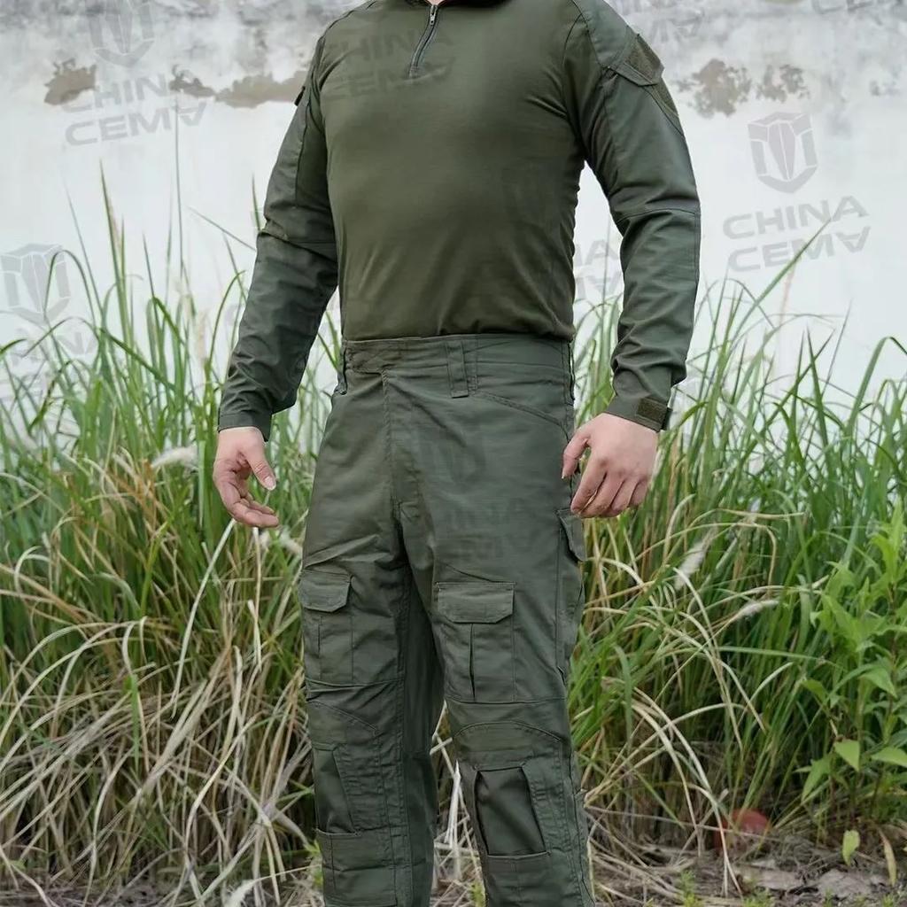 Men Clothing Green Tactical Suits Outdoor Uniform Training Suit Hunting Shirts Cargo Pants Paintball Mens Sets Wear Resistant
