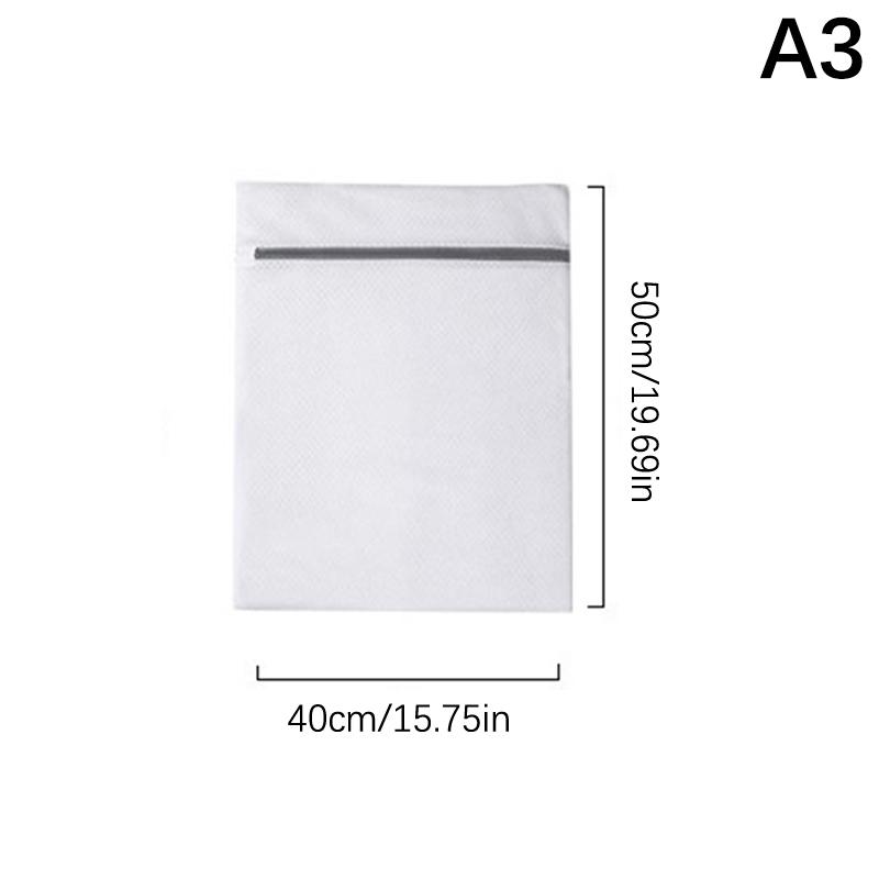 1Pc White Durable Large Washing Laundry Bag Mesh Organizer Net Dirty Bra Socks Underwear Shoe Storag Wash Machine Cover Clothes