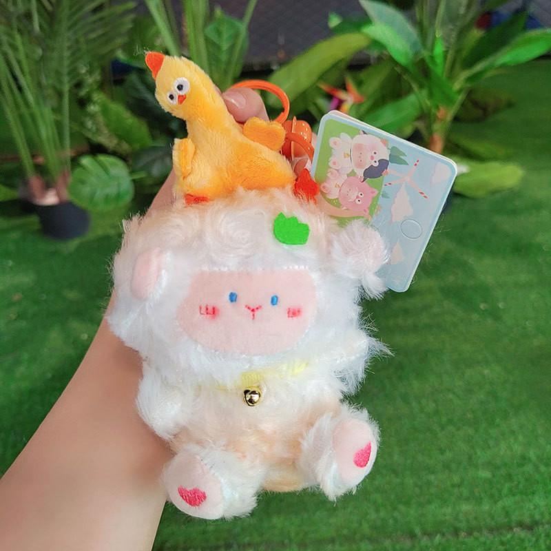 Adorable Plush Sheep Keychain Soft Cartoon Keyring Perfect For All Occasions