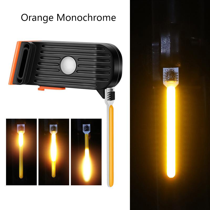 

Задний фонарь для велосипеда, предупреждающие огни для бегущей воды, тип C, перезаряжаемый задний фонарь для велосипеда, креативный задний фонарь для ночной езды оранжевый