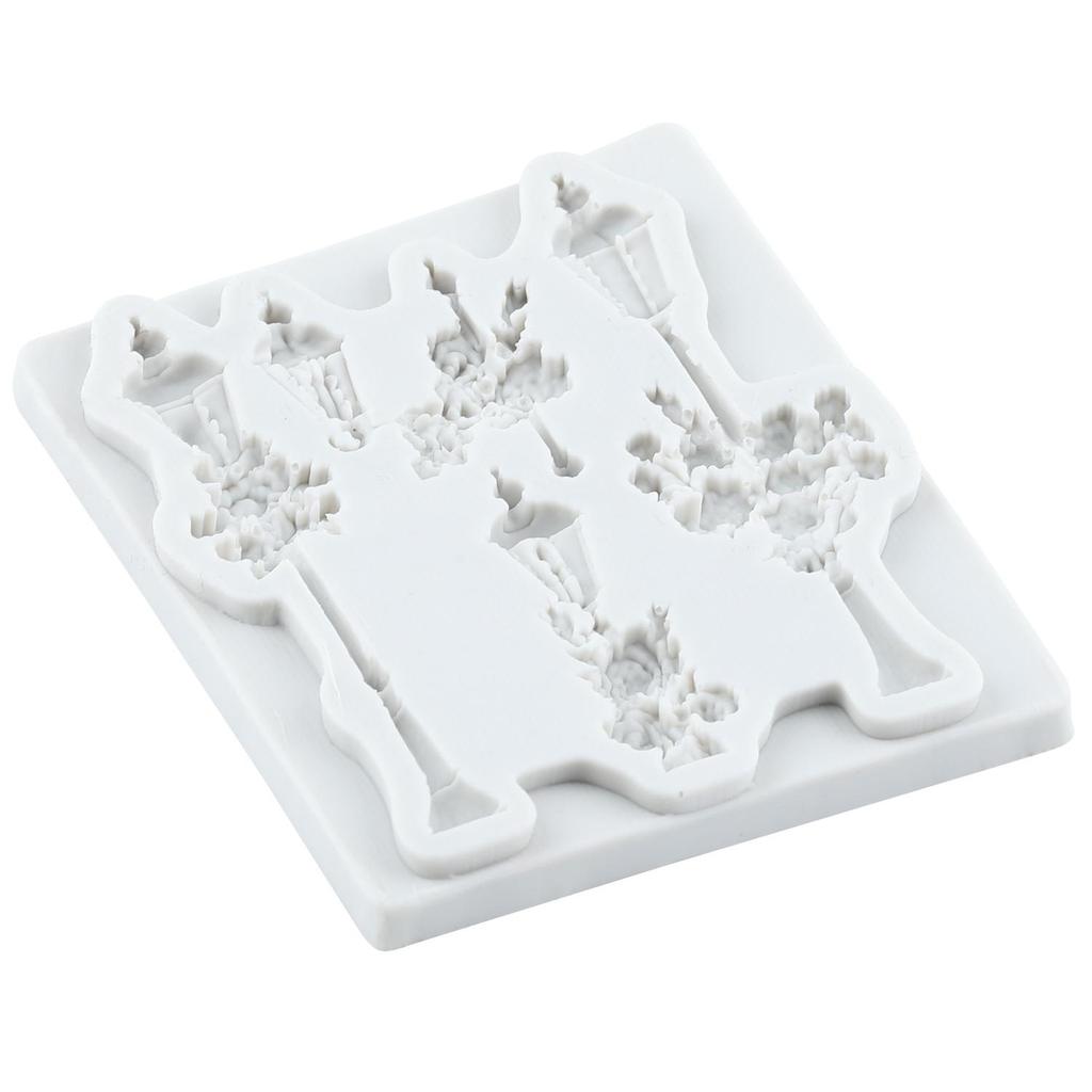 Vintage Straßenlaterne Silikonformen Straßenlaterne Fondantform Kuchen Dekorationswerkzeuge Cupcake Topper Schokolade Süßigkeiten Basteln Gum Paste Polymer Clay