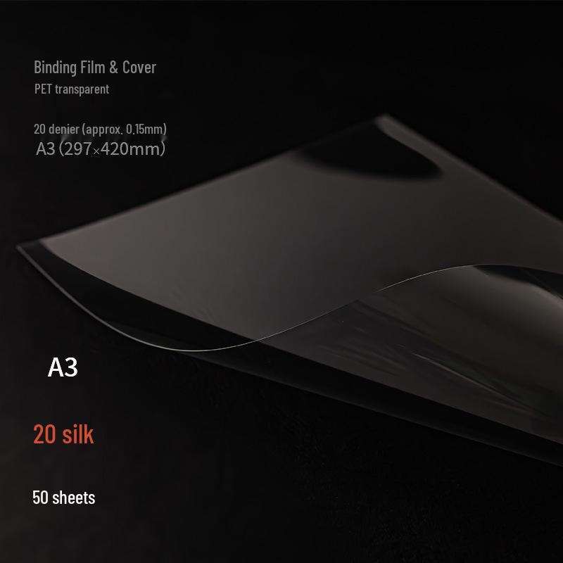 A4/A3 Frosted Transparent PVC Film for Art & Craft 