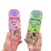 Water bottle pc plastic cup cartoon children's straw cup, portable bouncing student cute water cup new strap kettle